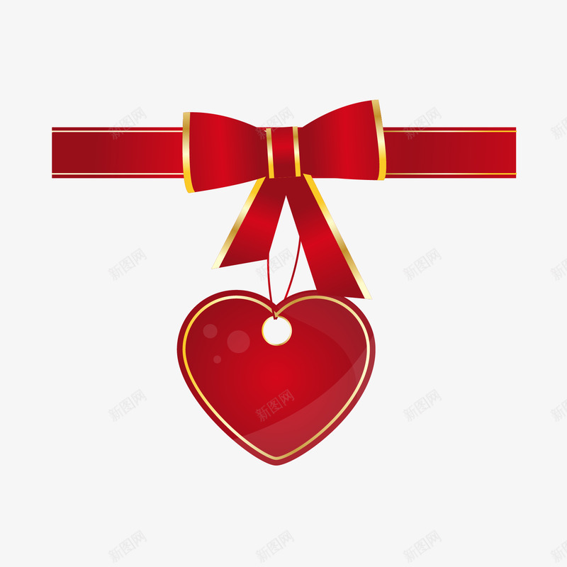 情人节礼盒包装彩带矢量图ai免抠素材_88icon https://88icon.com 包装 彩带 心 心形 情人节 礼盒 红色 矢量图