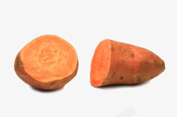 实物农产品红薯块两块红薯素材