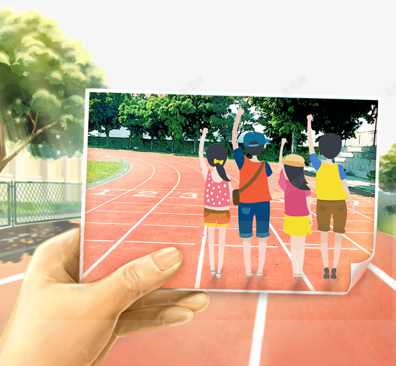 毕业季校园卡通手绘照片psd免抠素材_88icon https://88icon.com 卡通手绘 教育 校园 毕业季 照片