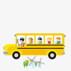 老司机老司机卡通黄色幼儿园高清图片