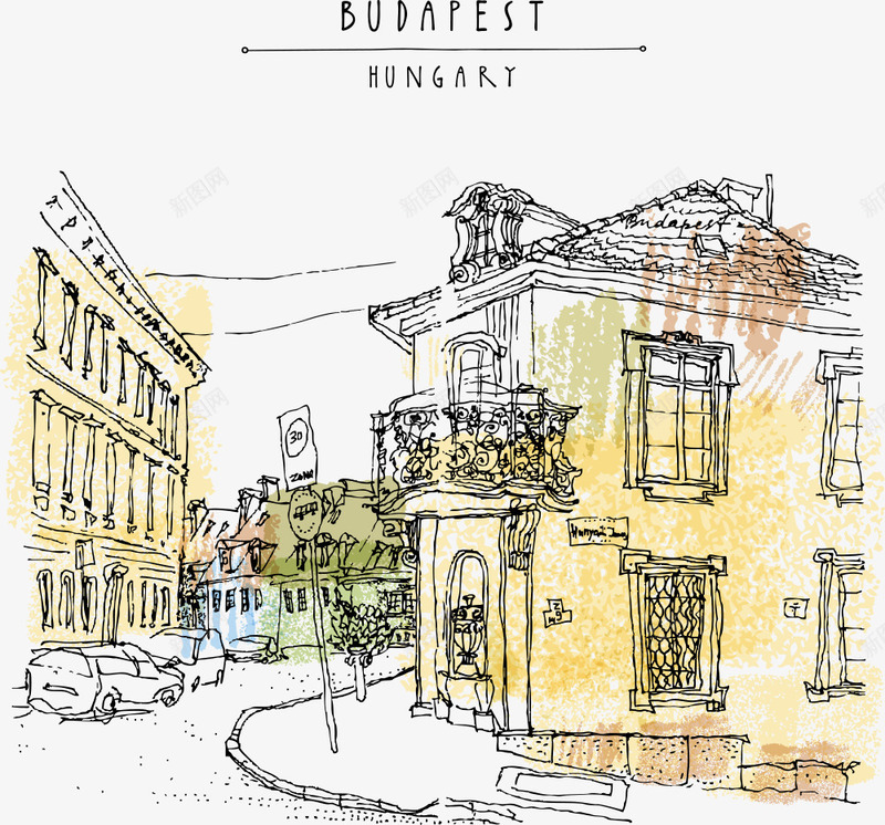 布达佩斯城市插画png免抠素材_88icon https://88icon.com 城市 城镇 布达佩斯 布达佩斯城市插画 建筑 手绘房屋 都市 高楼