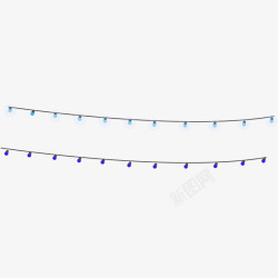 节日用串灯灯泡素材