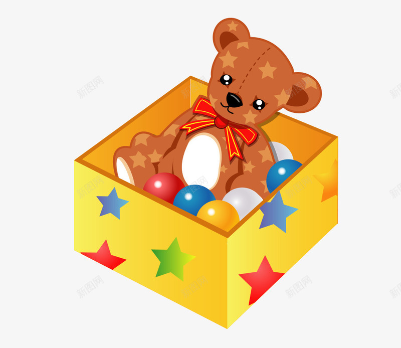 儿童玩具小熊png免抠素材_88icon https://88icon.com 卡通 小球 彩色 熊熊 玩具 矢量玩具