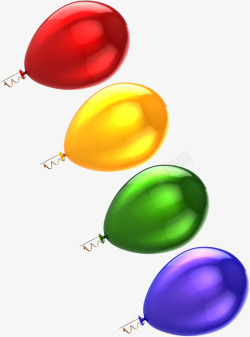气球一排气球喜庆庆祝装饰素材