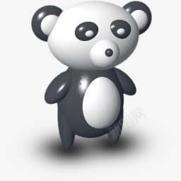 卡通小熊本子小熊猫3D卡通小动物图标图标