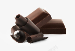 丝滑咖啡巧克力块高清图片