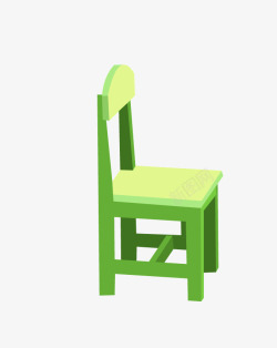 座凳卡通绿色凳子高清图片