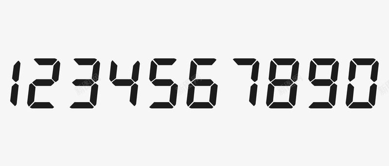 空调数字psd免抠素材_88icon https://88icon.com 仪表盘 板正 空调数字 计数器