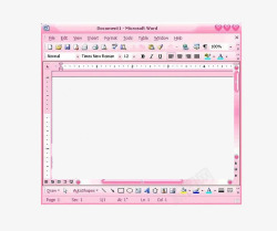 粉红色少女文档框素材