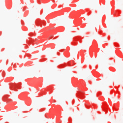 漂浮花瓣元素红色花瓣素材