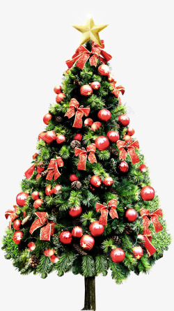 圣诞树装饰星星节日素材