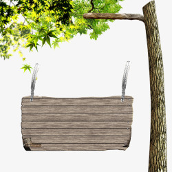 枫树木质招牌素材