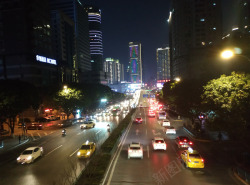 城市车流重庆城市夜景高清图片