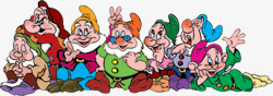 七个小矮人七个小矮人卡通高清图片