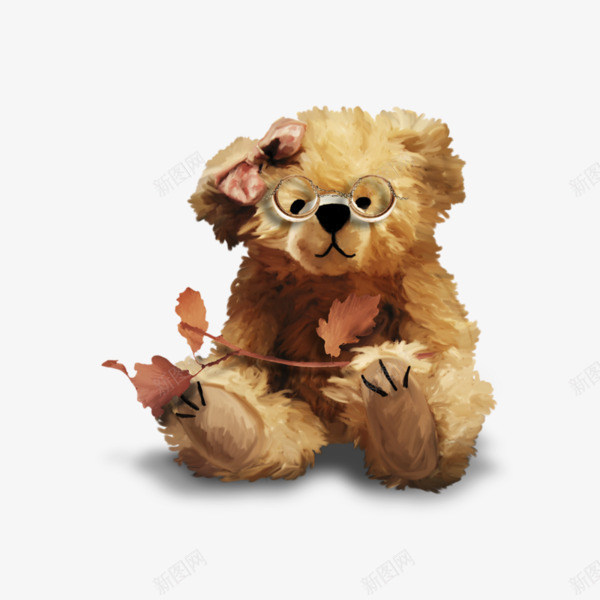 卡通手绘玩具小熊图案png免抠素材_88icon https://88icon.com 小熊 小熊图案 玩具 玩具小熊