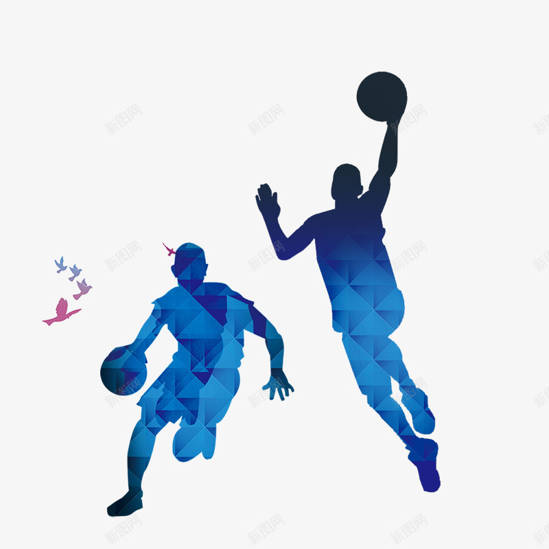 蓝色篮球运动员剪影psd免抠素材_88icon https://88icon.com 剪影 投篮 篮球 蓝色 运动员 运球 飞翔的鸟