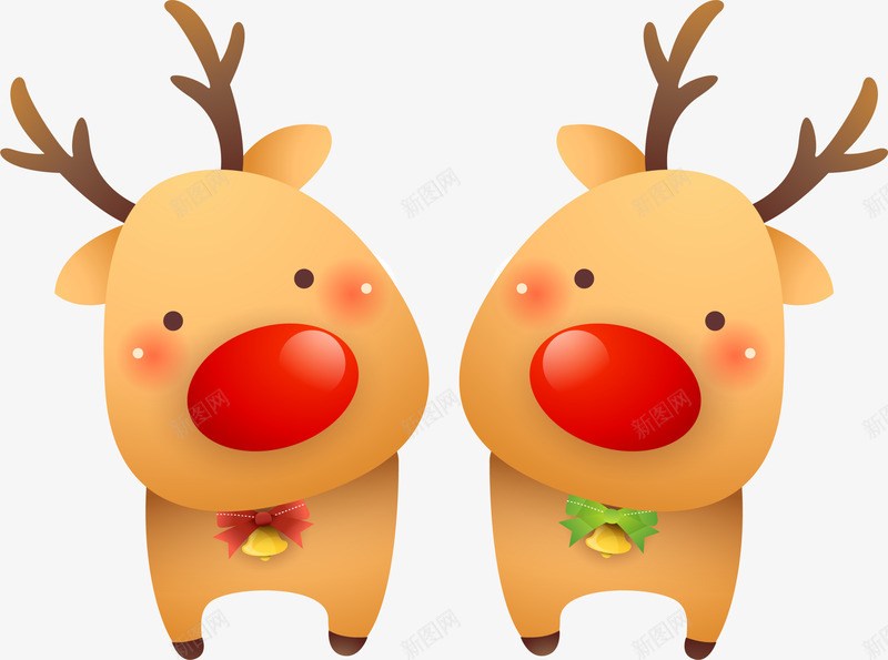 黄色卡通可爱驯鹿png免抠素材_88icon https://88icon.com Christmas Merry 卡通麋鹿 可爱驯鹿 圣诞快乐 圣诞节 麋鹿