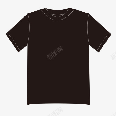 运动休闲T恤黑色半袖图标图标