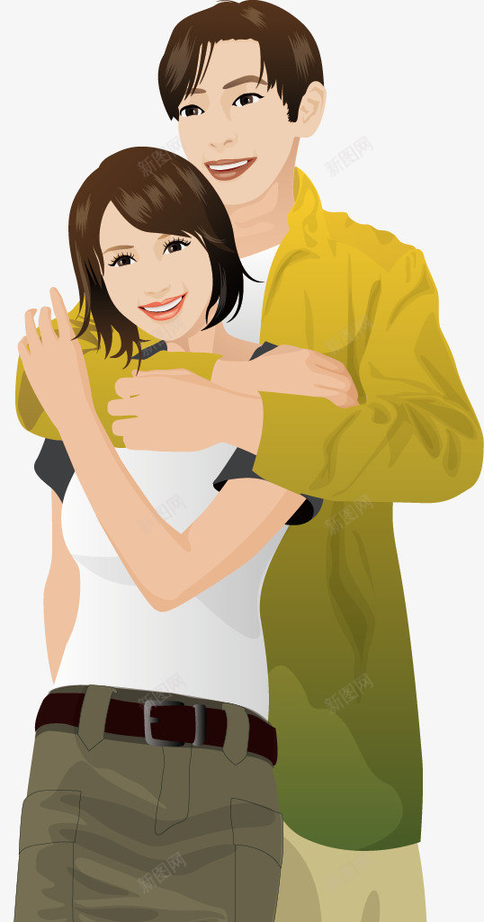 抱一起的男女朋友png免抠素材_88icon https://88icon.com 卡通人物 开心 情侣 男女拥抱 相恋 相爱