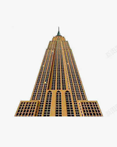 纽约帝国大厦透明png免抠素材_88icon https://88icon.com 免抠 帝国大厦 平面 素材 设计