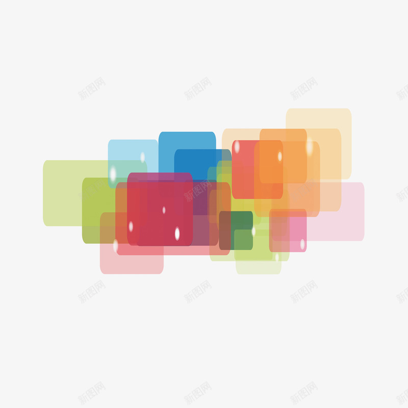 3d立体彩色方块png免抠素材_88icon https://88icon.com 3d 彩色方块 立体