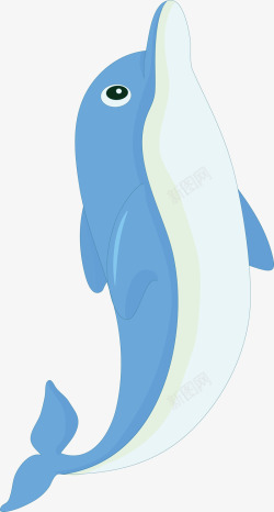 可爱的亲嘴鱼卡通海豚高清图片