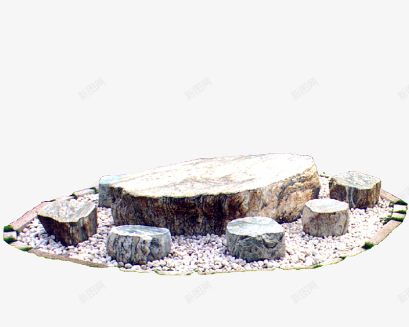 石墩石桌png免抠素材_88icon https://88icon.com 园林造型 石凳 石头 石头造型 石桌