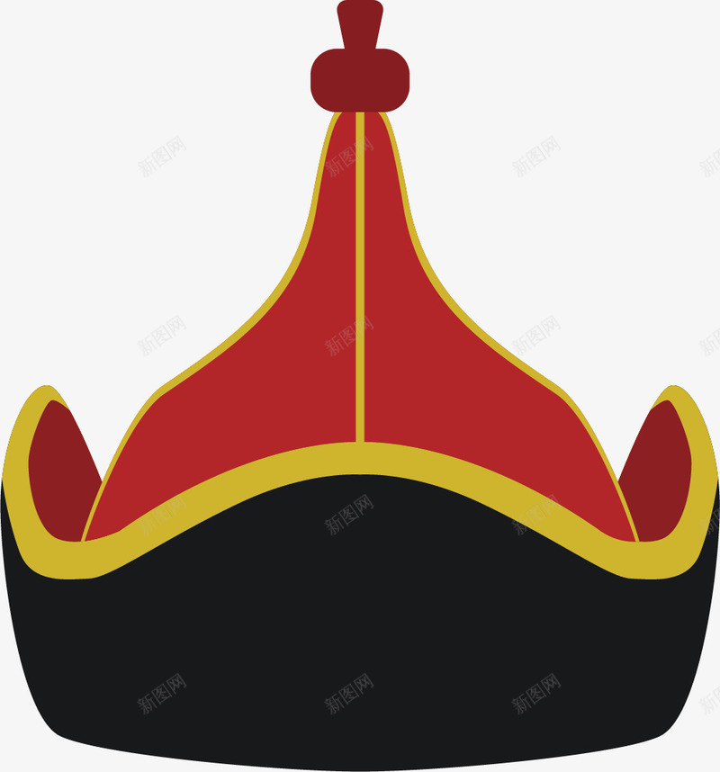 对称帽子卡通符号矢量图ai免抠素材_88icon https://88icon.com 卡通风格 对称 帽子 扁平风格 蒙古 蒙古国 蒙古国元素 矢量图