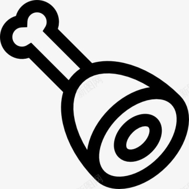 猪蹄火腿的腿图标图标