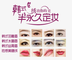 唇油美容韩式半永久定妆高清图片