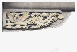 中式木门木制横梁边框高清图片
