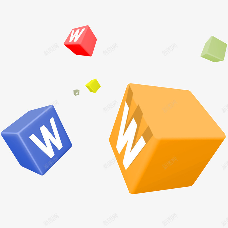 正方体W漂浮png免抠素材_88icon https://88icon.com W W漂浮免抠png 几何体 正方体