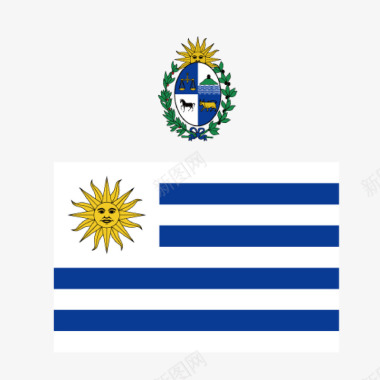 乌拉圭国徽矢量图图标图标