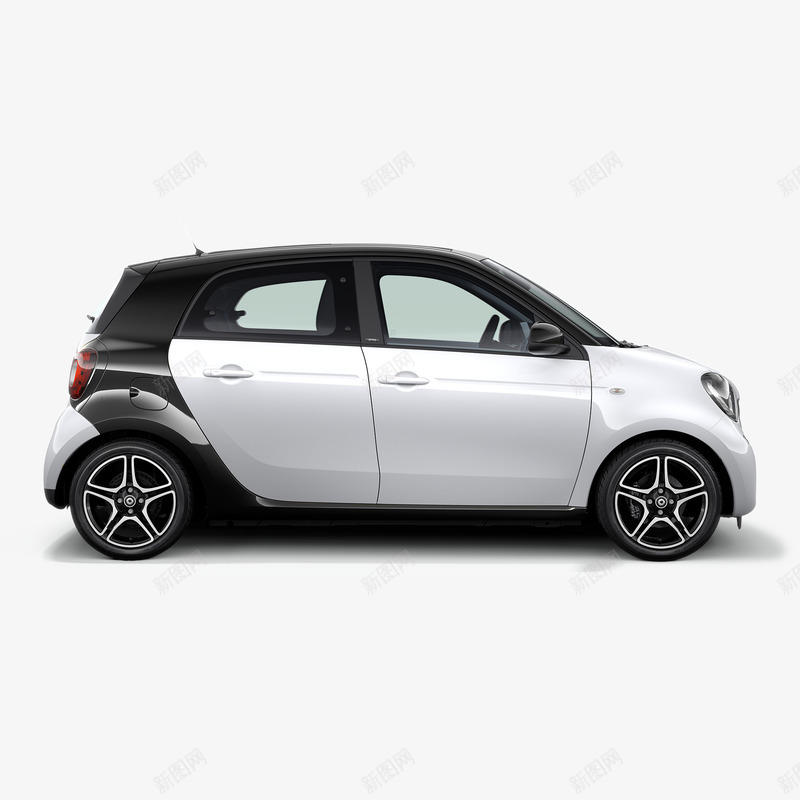 奔驰smartpng免抠素材_88icon https://88icon.com 侧面 奔驰smart 小车 汽车 白色 轿车