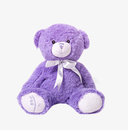 紫色小熊布娃娃素材