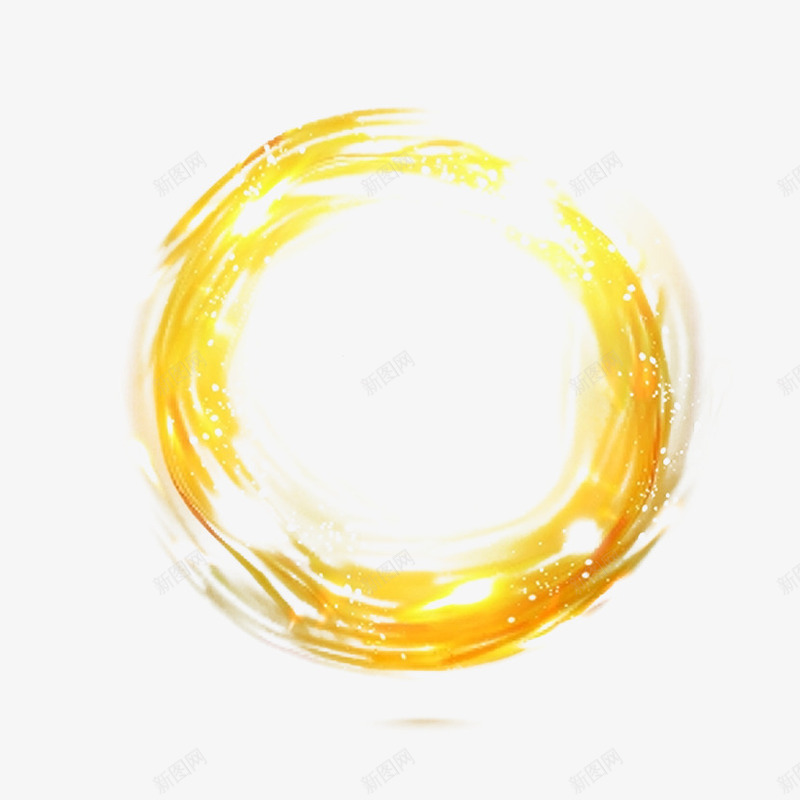 光圈png免抠素材_88icon https://88icon.com 透明圆框 金色光芒 黄色光圈