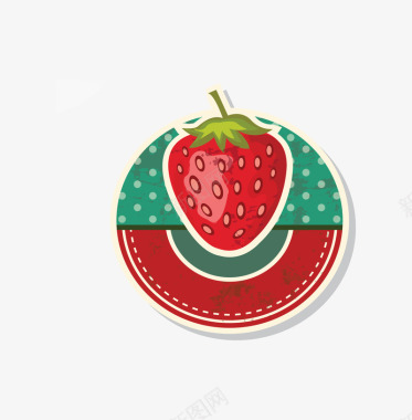 淡雅卡通精美唯美水果标签装饰图标图标