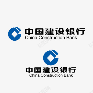 银行矢量图中国建设银行标志矢量图图标图标