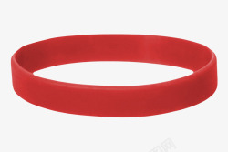 红色装饰用品手环橡胶制品实物素材