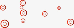 红色圆圈矢量图素材