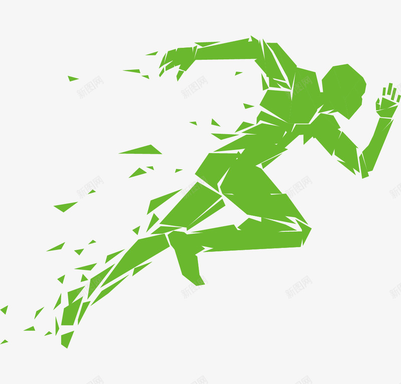 卡通绿色跑步的人物矢量图ai免抠素材_88icon https://88icon.com 人物 体育运动 奔向终点 奥运会 急速 环保 矢量图 绿色 跑步 跑步logo 项目