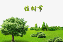 春季植树节宣传背景海报素材