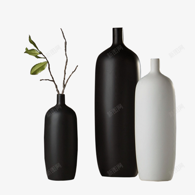水彩花瓶png免抠素材_88icon https://88icon.com 卡通 手绘 瓶子 瓷器 白色 花瓶 装饰 陶瓷 黑色