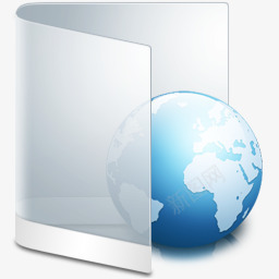 网站服务器文件夹白色网站图标图标