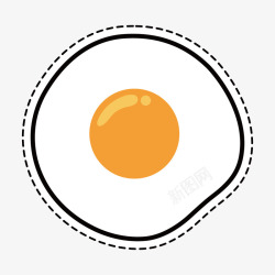煎鸡蛋图标煎鸡蛋图标矢量图高清图片