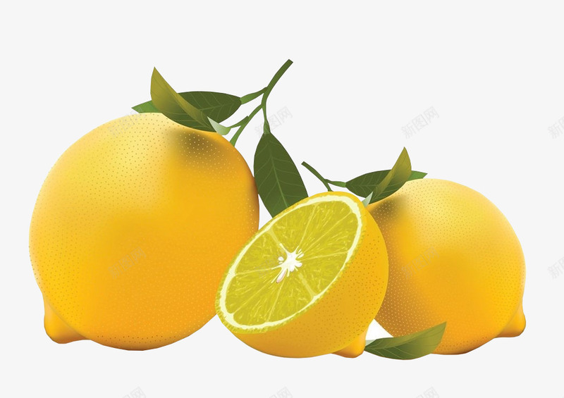 水果切开的柠檬png免抠素材_88icon https://88icon.com 新鲜 果实 柠檬 水果 装饰 食物 高清
