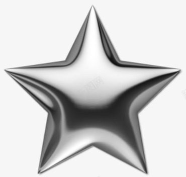五角星金属质感图标图标