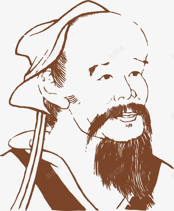 华佗png免抠素材_88icon https://88icon.com 中医华佗 中国古代名人 书籍插图 古典大师 行业佼佼者