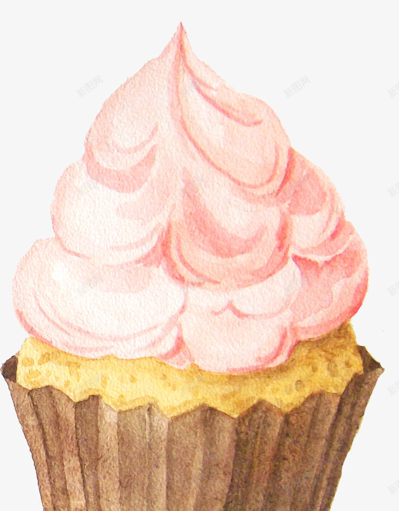 蛋糕冰淇淋甜品png免抠素材_88icon https://88icon.com 手绘 水彩风 甜品 蛋糕胚 食物 马芬蛋糕