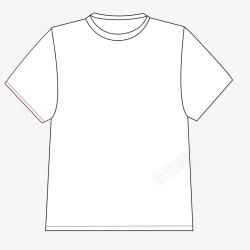 枫叶元素图手绘空白T恤模板高清图片